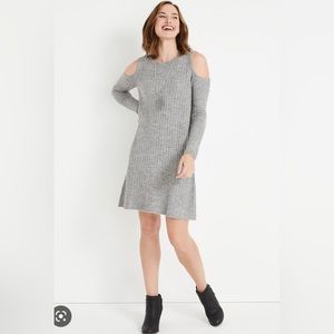 Cold Shoulder Sweater Dress